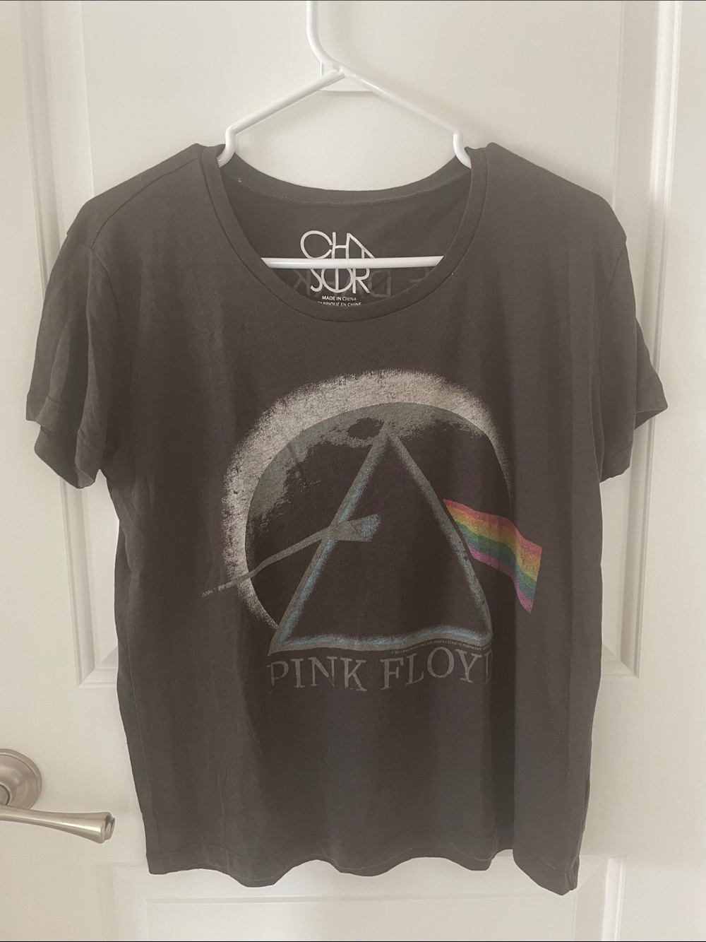 Pink Floyd Graphic Tee with Rainbow Accent